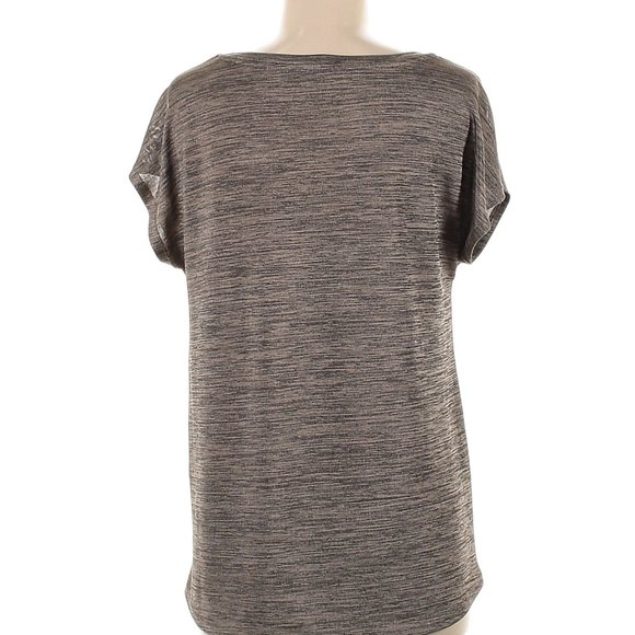 Jane and Delancey Brown & Black Short Sleeve Blouse Size Medium - Picture 2 of 7